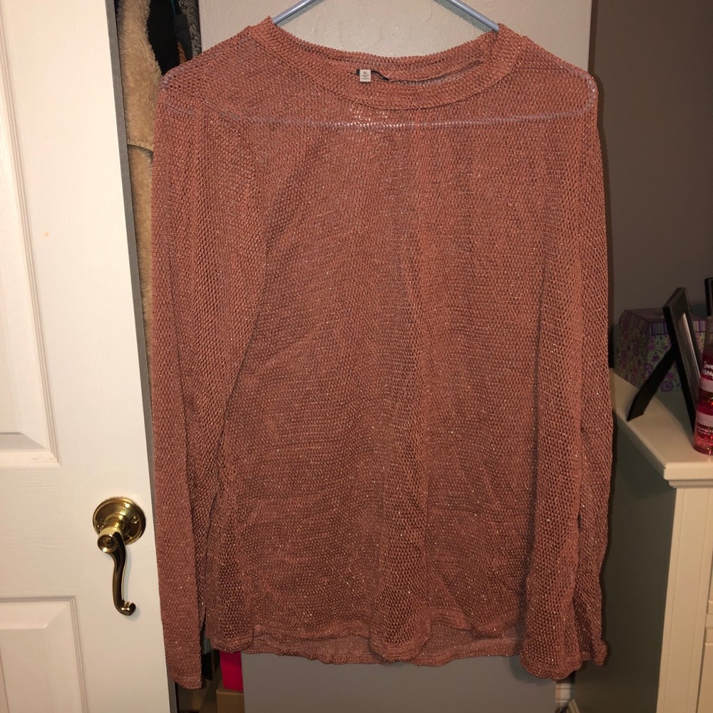 Mesh see through sweater